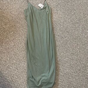 Elegant Green Slip Dress